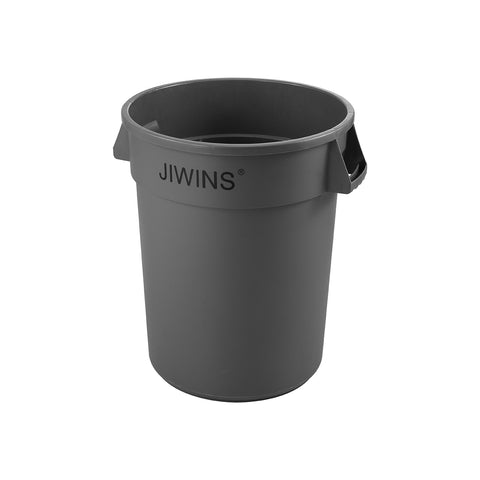JIWINS ROUND RECYCLE BIN GREY PE 617x794mm 166lt - Hospitality Connect