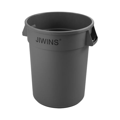 JIWINS ROUND RECYCLE BIN GREY PE 679x840mm 208lt - Hospitality Connect