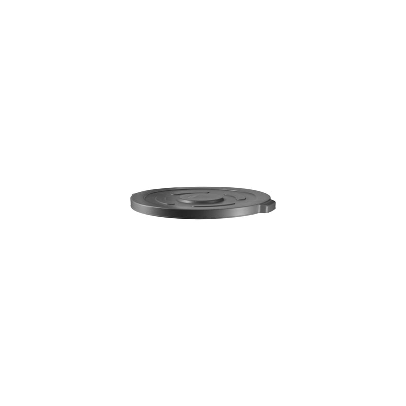 Grey JIWINS round polypropylene lid for 38-liter recycle bin, 451x28mm, suitable for waste management and recycling containers.
