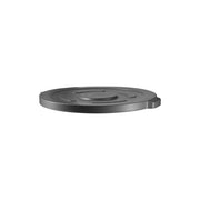 Grey polypropylene round lid for 208-liter recycle bin, compatible with JIWINS bins, measuring 753x49mm, designed for waste management.