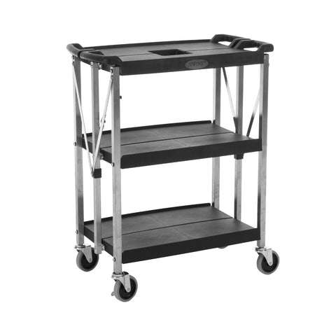 JIWINS SMALL FOLDING CART BLACK PP/S/S 420x740x900mm