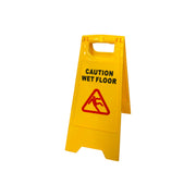 Yellow JIWINS caution wet floor sign made of ABS, measuring 310x30x620mm, with bold warning text for safety.