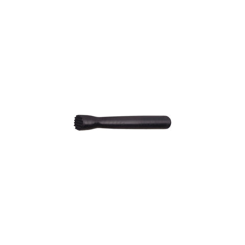 Black JIWINS PC bar muddler with netted head, 27x210mm, made of durable polycarbonate for mixing cocktails.