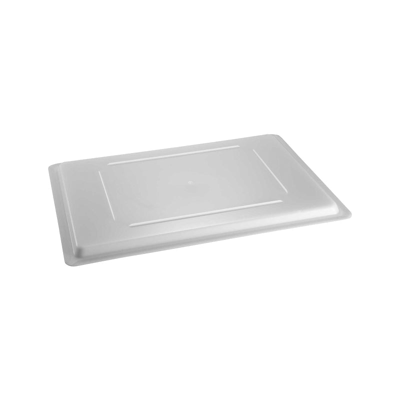White polypropylene lid for large storage box, 660x457x31.5mm, designed for Hospitality Connect big storage containers.