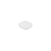 Clear round JIWINS 1-liter storage container lid made of polycarbonate, measuring 135.5x10.1mm, for hospitality use.