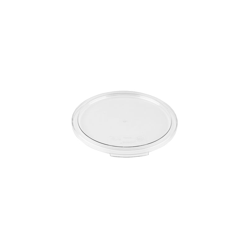 Clear round JIWINS storage container lid for 6/7.5L polycarbonate containers, with 232x12.1mm dimensions.