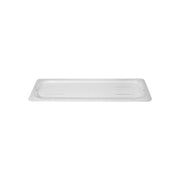 Clear JIWINS flat polycarbonate lid, 530x320mm size, designed for 1/1 food containers, shown on a plain background.