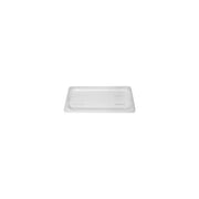 Clear JIWINS flat polycarbonate lid for 1/6 size containers, measuring 176x162mm, designed for hospitality and food service use.