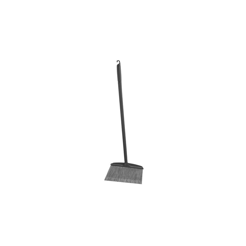 Black JIWINS short-handled broom with polypropylene bristles, 320x120x940mm, suitable for cleaning surfaces.