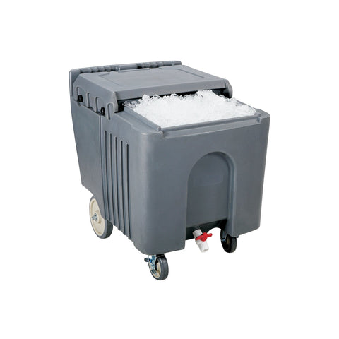 Gray JIWINS sliding ice caddy with PE and PU materials, 585x800x745mm, designed for efficient ice storage and transport.