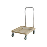 Blue JIWINS rack dolly with handle, made of durable PP, measuring 540x540x773mm, ideal for transporting and storing items.