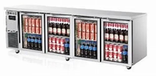 Turbo Air Under counter Chiller 4 Glass door KGR24-4-N(HC) - Hospitality Connect