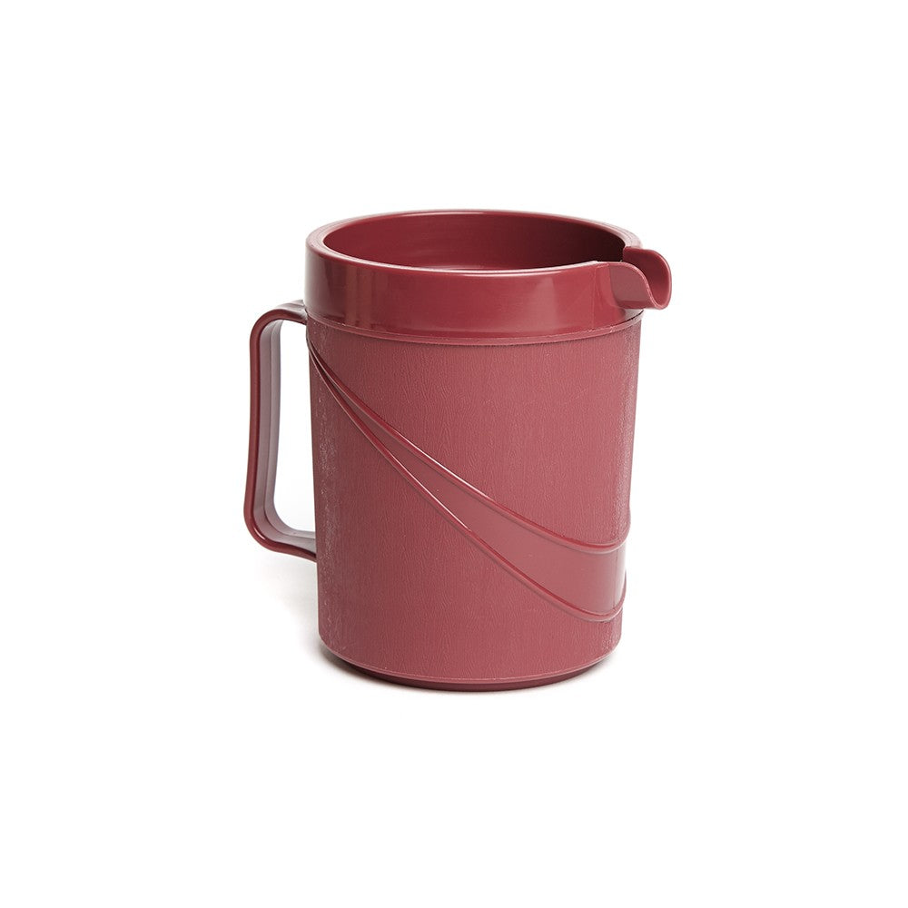 KH HEALTHCARE MODERNE INSULATED JUG 600ml BURGUNDY PP/PU (#44) - Hospitality Connect