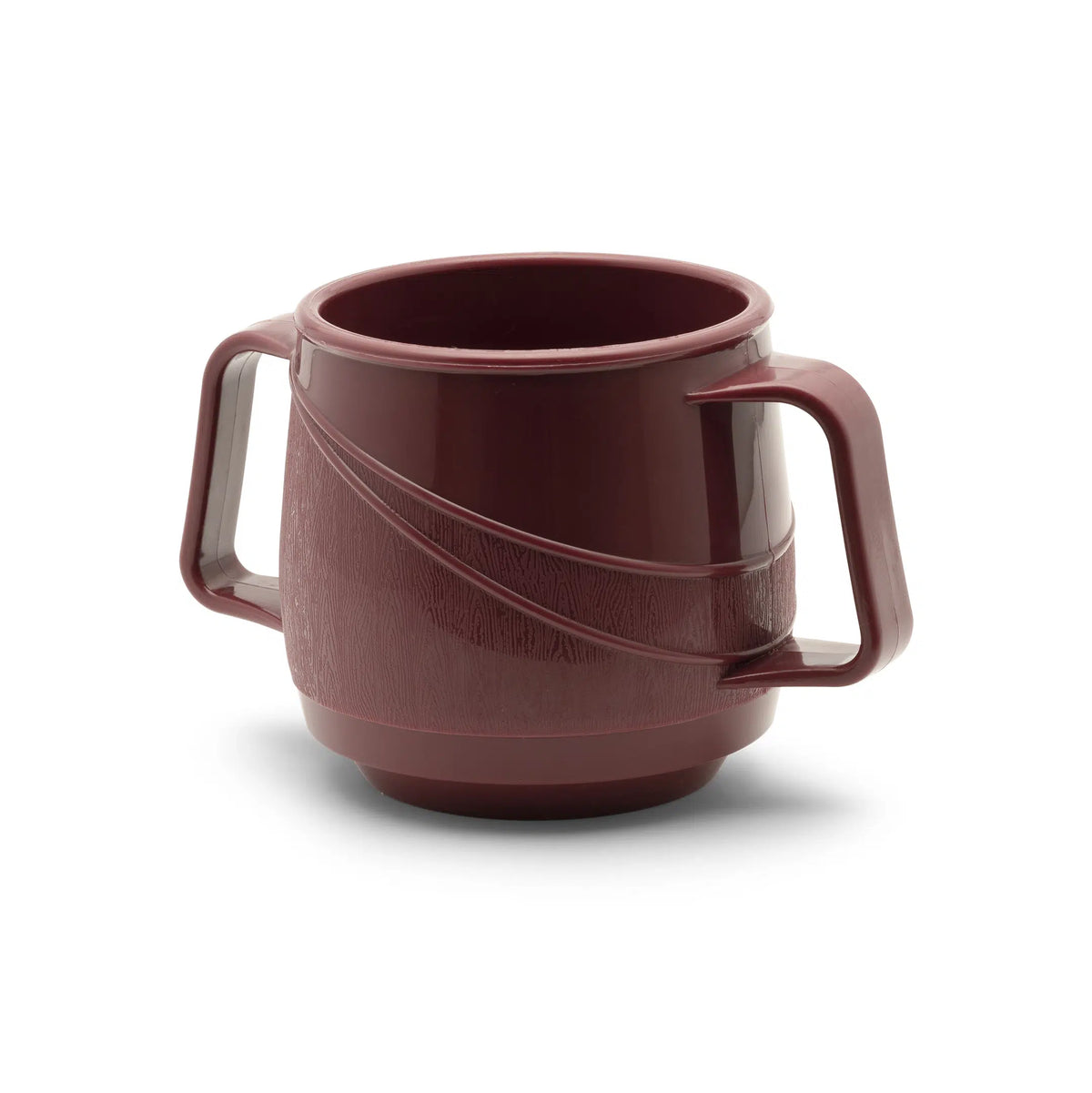 KH HEALTHCARE MODERNE BEV MUG INSULATED DOUBLE HDLE 250ml BURGUNDY PP/PU (#33)Box of 24