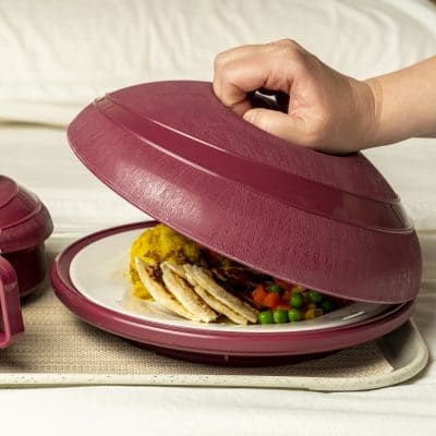KH HEALTHCARE MODERNE PLATE COVER INSULATED BURGUNDY PP/PU (#31)  Box 12 - Hospitality Connect