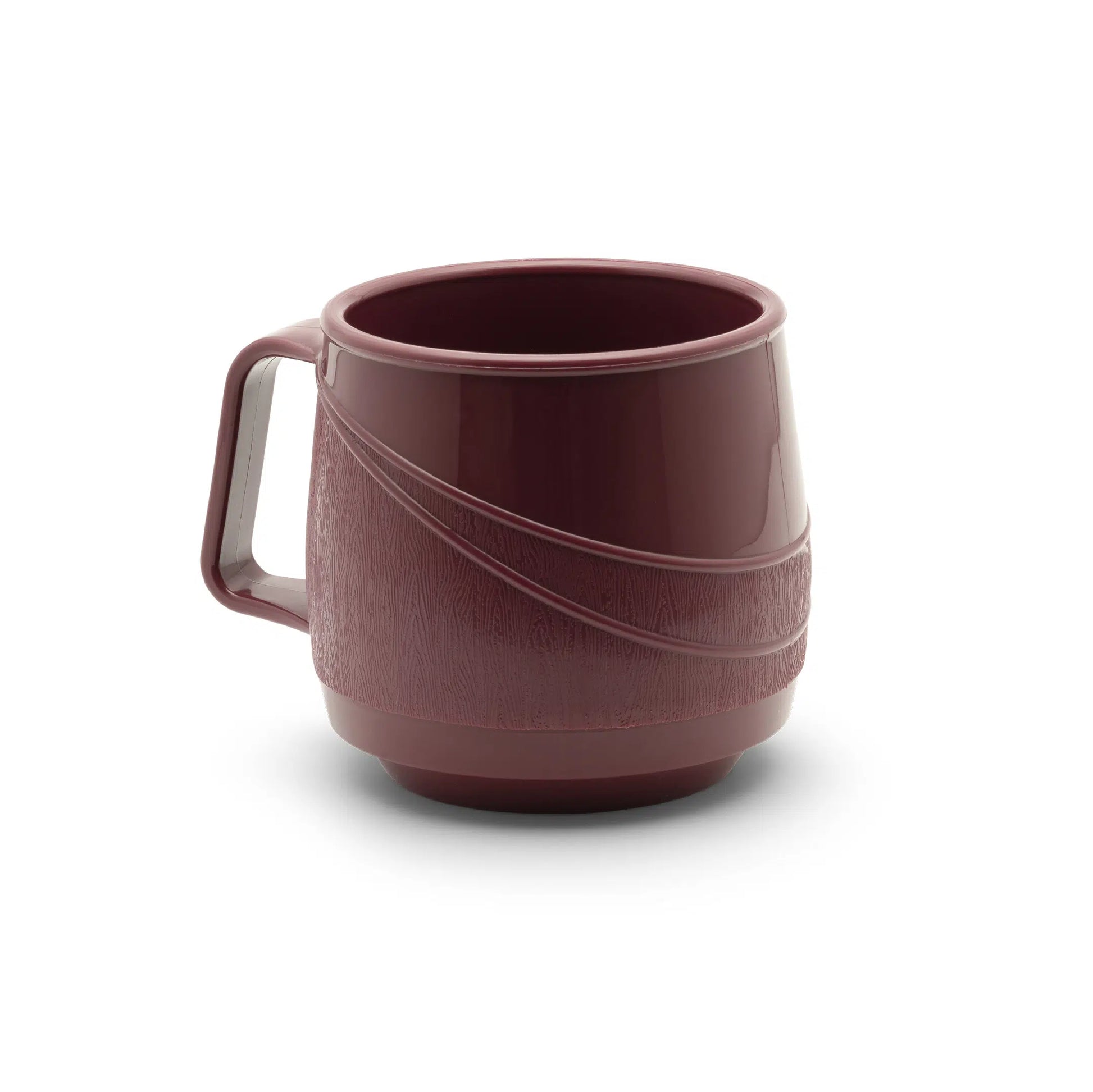 KH HEALTHCARE MODERNE BEV MUG INSULATED SINGLE HDLE 250ml BURGUNDY PP/PU (#32) Box 24 - Hospitality Connect