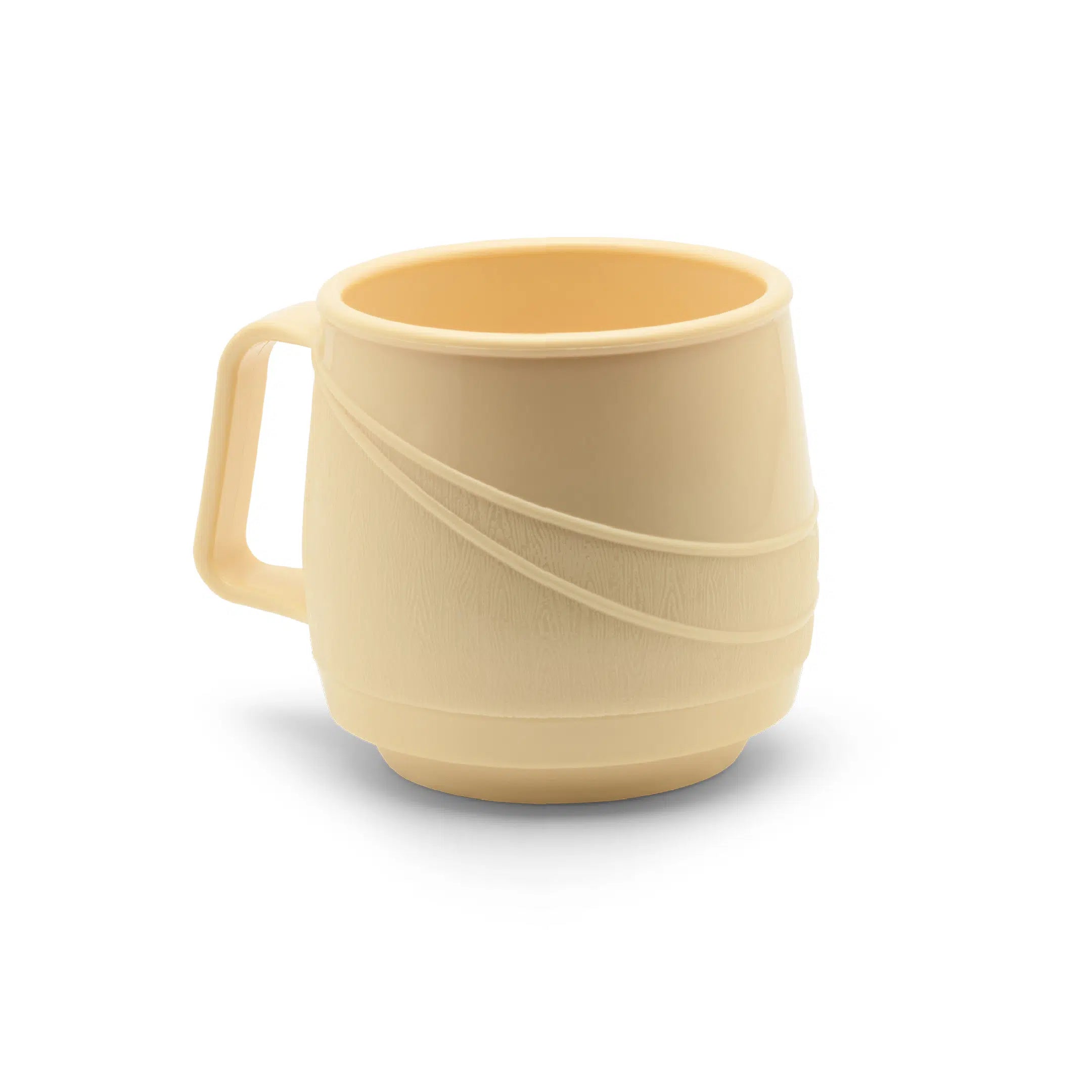 KH HEALTHCARE MODERNE BEV MUG INSULATED SINGLE HDLE 250ml YELLOW PP/PU (#32) Box 24 - Hospitality Connect