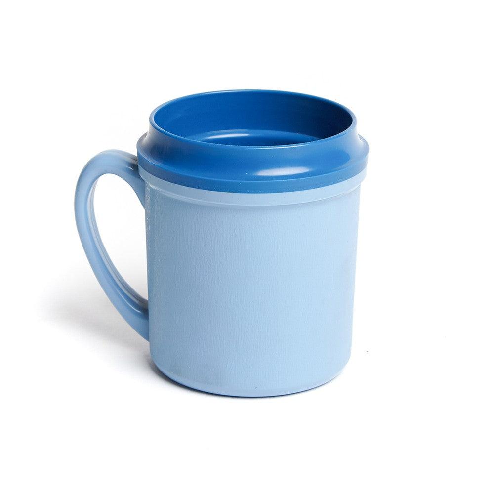 KH HEALTHCARE TRADITIONAL BEVERAGE MUG INSULATED SINGLE HANDLE 250 ml BLUE PP/PU (#5) Box 24 - Hospitality Connect