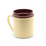 KH HEALTHCARE TRADITIONAL BEVERAGE MUG INSULATED SINGLE HANDLE 250 ml YELLOW PP/PU (#5) Box 24 - Hospitality Connect