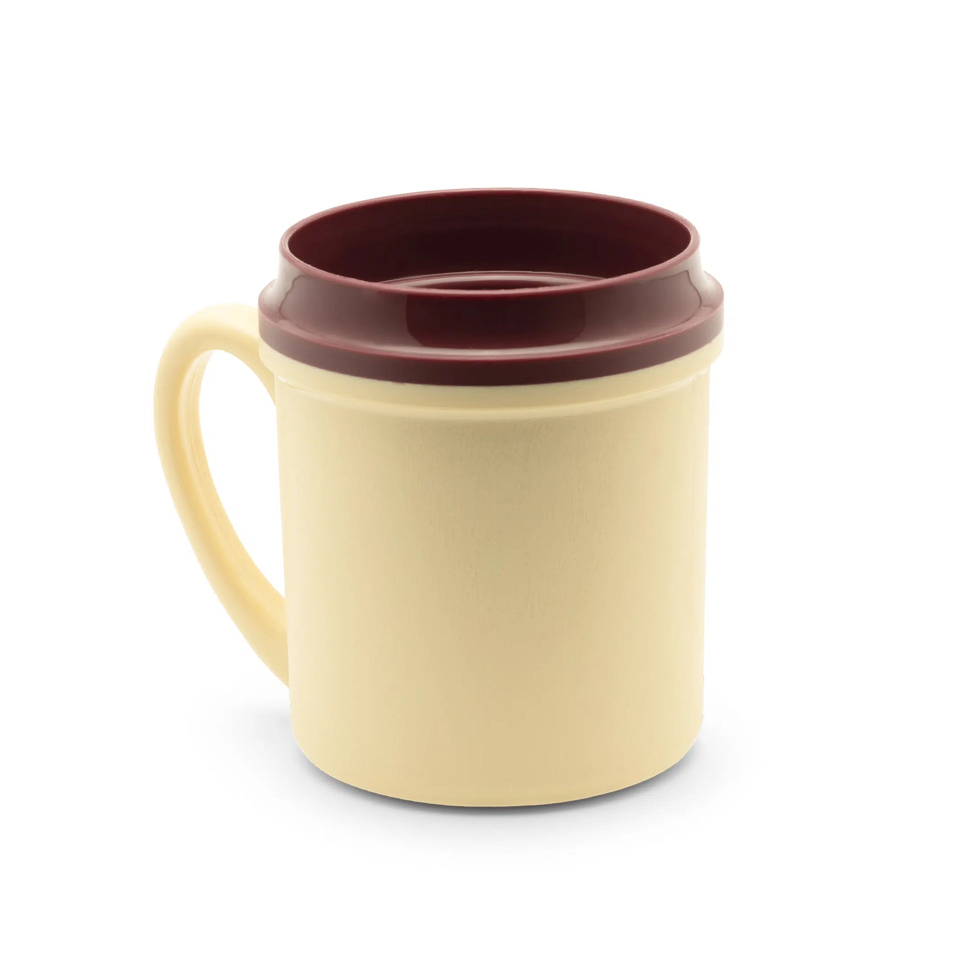 KH HEALTHCARE TRADITIONAL BEVERAGE MUG INSULATED SINGLE HANDLE 250 ml YELLOW PP/PU (#5) Box 24 - Hospitality Connect