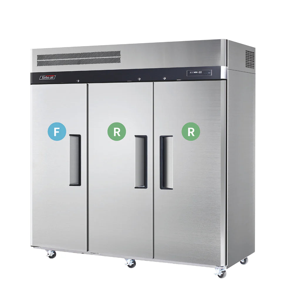 Turbo Air 2 door Fridge 1 door Freezer KRF65-3-N(HC) - Hospitality Connect