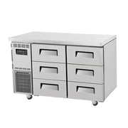 Turbo Air Undercounter 6 Drawer Freezer KUF12-3D-6-N(HC) - Hospitality Connect
