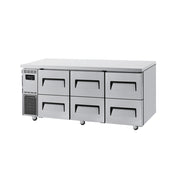 Turbo Air Undercounter 6 Drawer Chiller KUR12-3D-6-N(HC) - Hospitality Connect