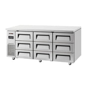 Turbo Air Undercounter 9 Drawer Chiller KUR18-3D-9-N(HC) - Hospitality Connect