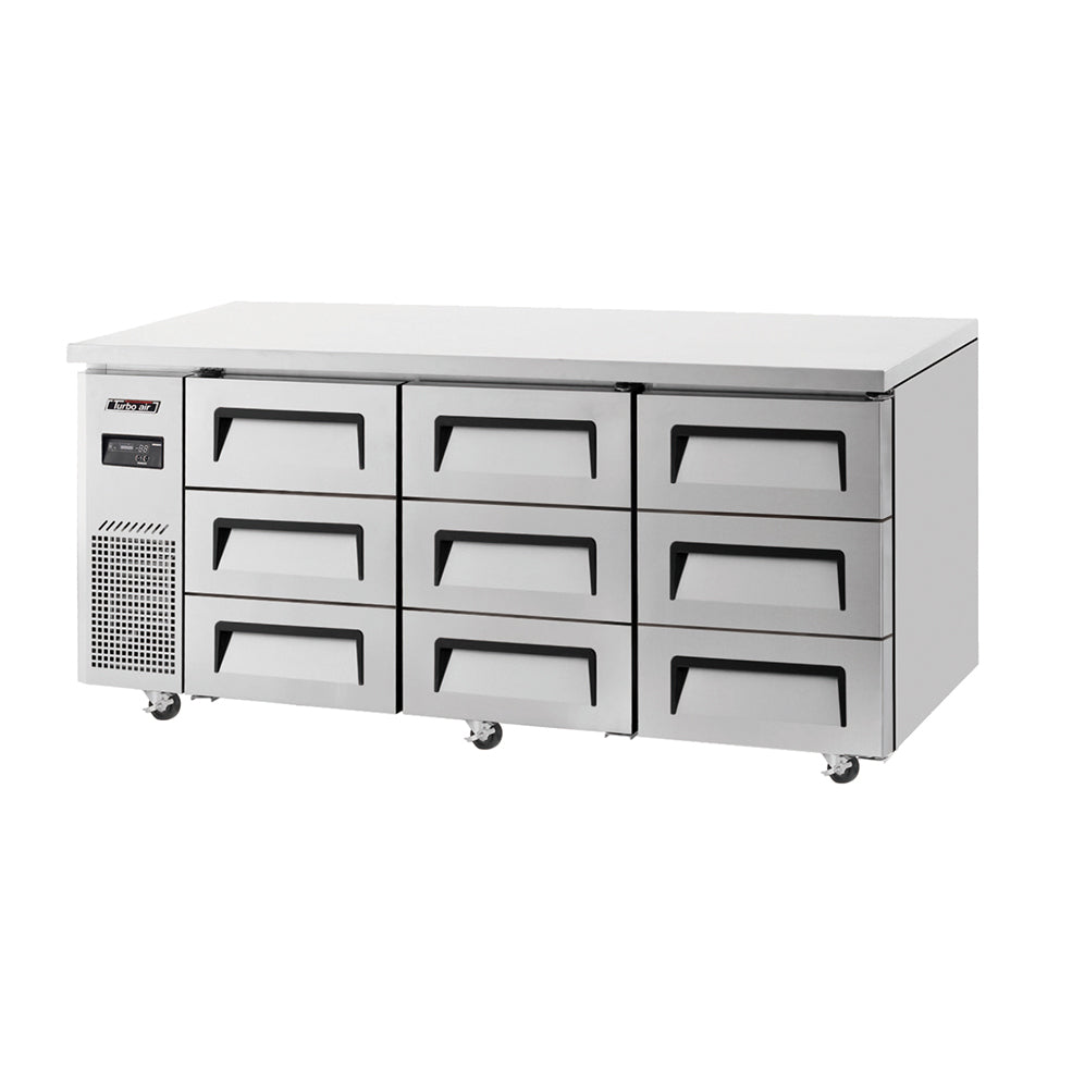 Turbo Air Undercounter 9 Drawer Chiller KUR18-3D-9-N(HC) - Hospitality Connect