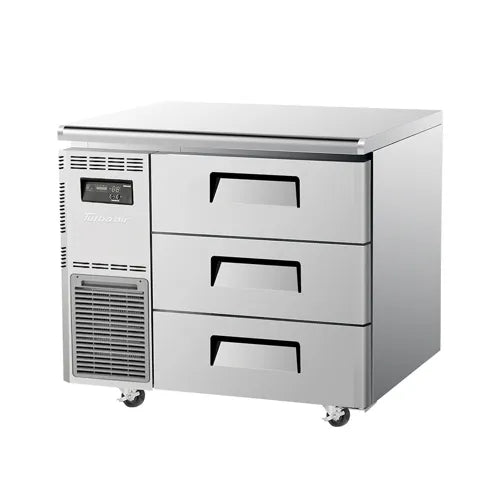Turbo Air Undercounter  3 Drawer Freezer KUF9-3D-3-N(HC) - Hospitality Connect