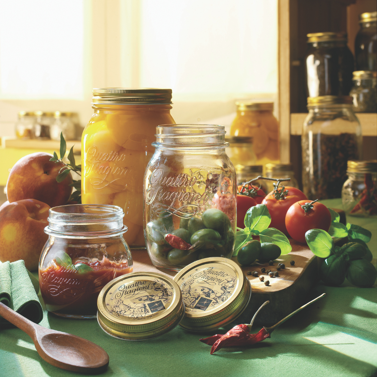 QUATTRO STAGIONI JAR 110mm, 1.5lt 86mm LID (3.59920) Box of 6 - Hospitality Connect