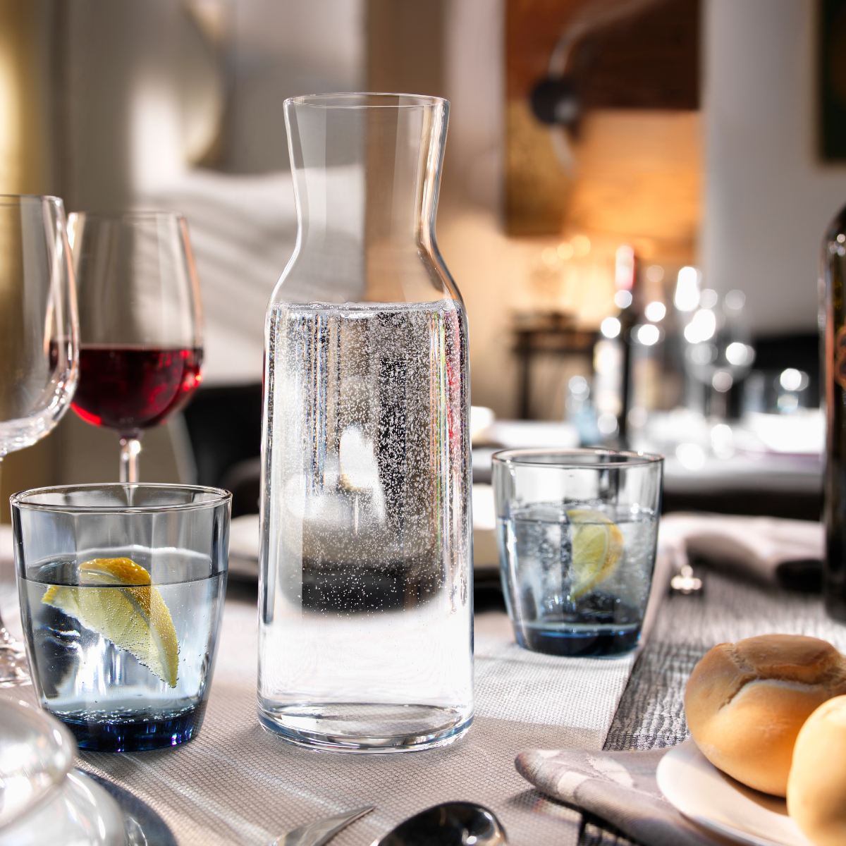 BORMIOLI ROCCO AQUARIA CARAFE NO LID 1.1lt CLEAR (125160) Box of 6 - Hospitality Connect