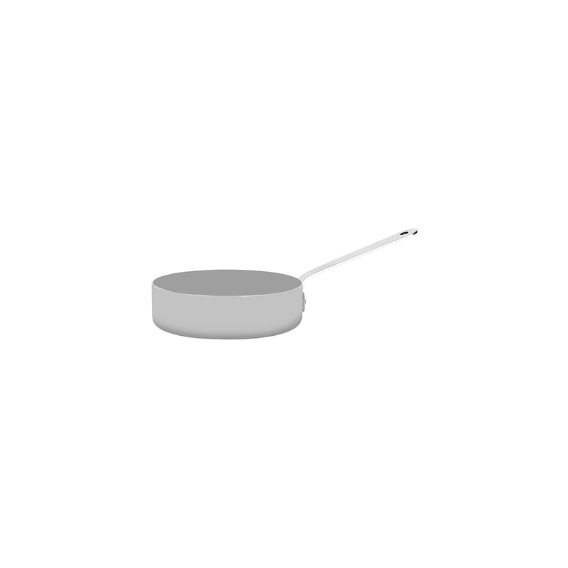 Chef Inox miniature frypan with stainless steel handle, 120x35mm, made of 18/10 stainless steel for professional cooking.