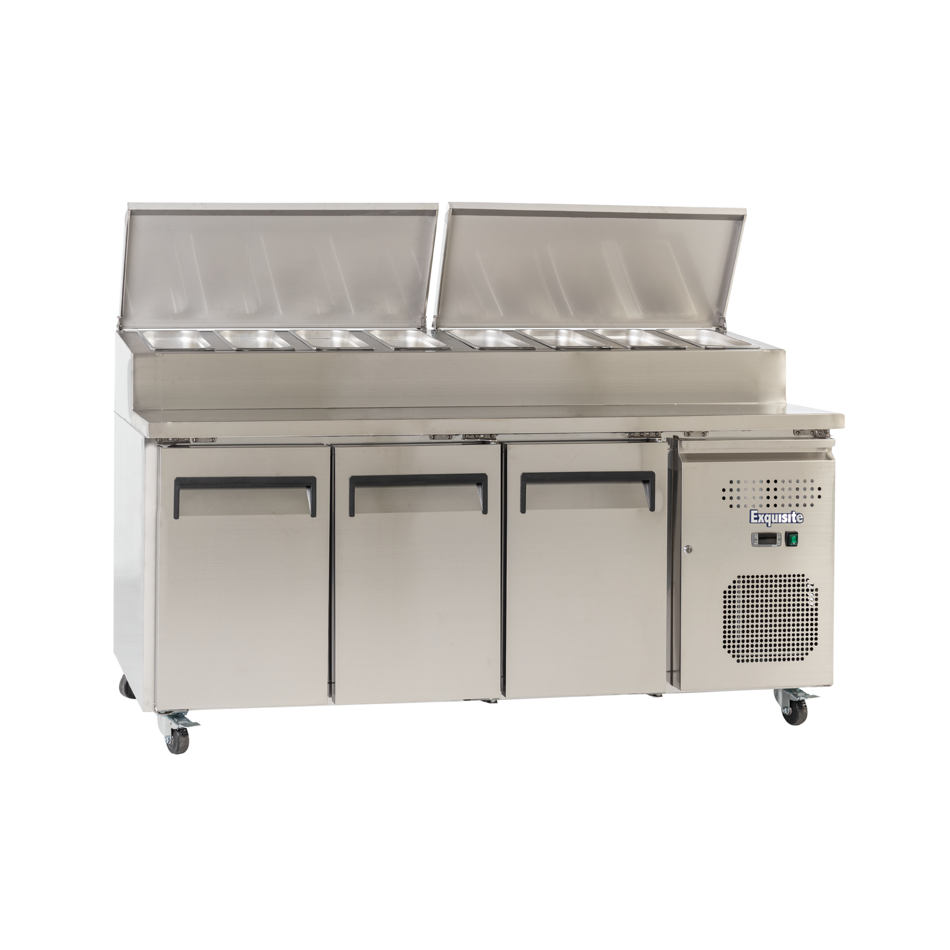 Exquisite MTC363H Three Door Stainless Steel Top Food Preparation Refrigerators (Excluding Pans) - Hospitality Connect