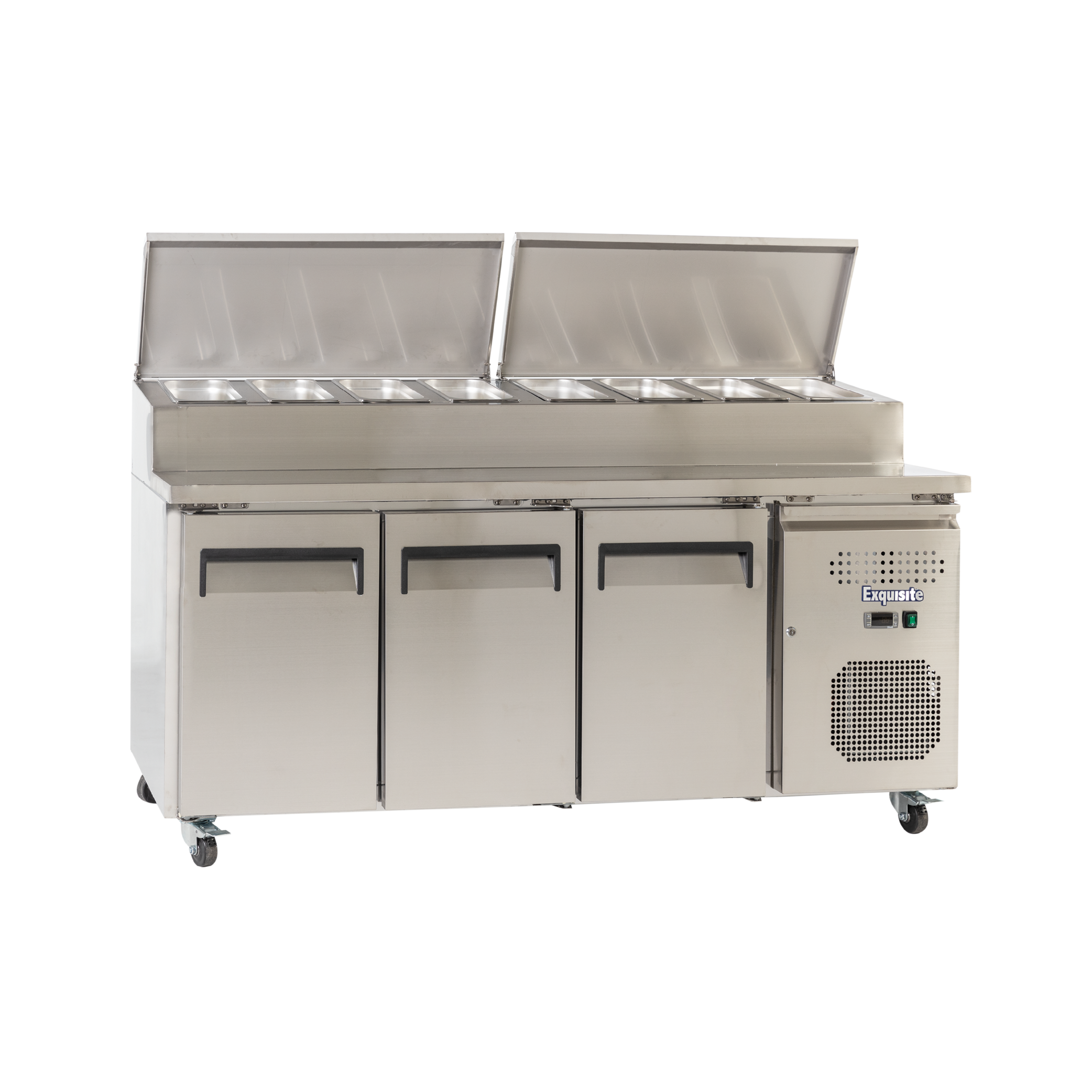 Exquisite MTC363H Three Door Stainless Steel Top Food Preparation Refrigerators (Excluding Pans) - Hospitality Connect