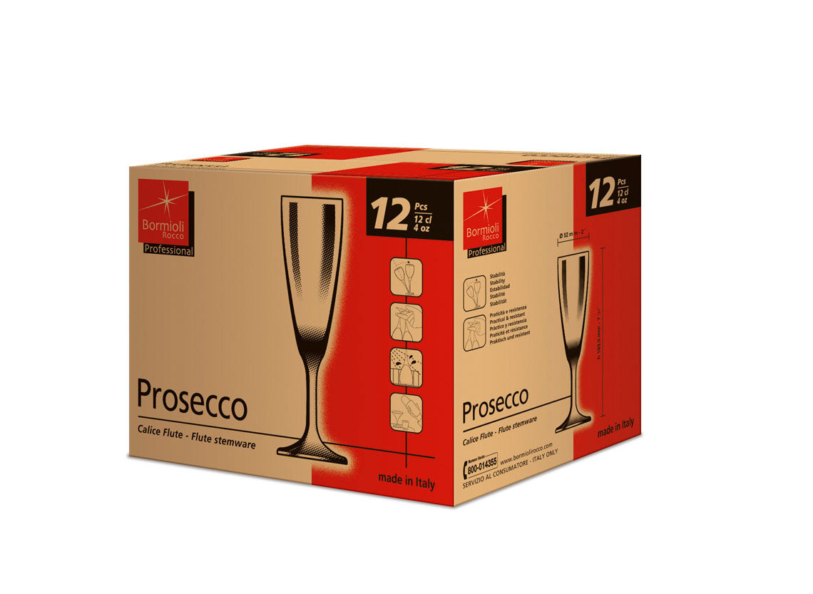 BORMIOLI ROCCO PROSECCO FLUTE 150ml CLEAR (1.93110) Box of 6 - Hospitality Connect