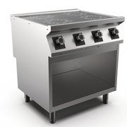 Mareno M1 90 Series 4 Zone Inducs Induction top on open stand - Hospitality Connect