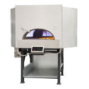 Morello Forni PAX110 hybrid static oven with stainless steel exterior and control panel, designed for professional baking.