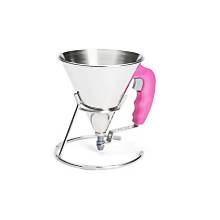 DEBUYER Mini Piston Funnel, Pink Fuchsia, 0.8L