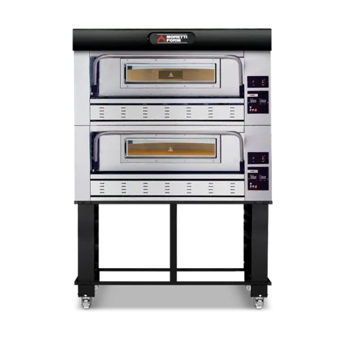 Moretti P110G Double Deck Oven on Stand 6 Tray COMP P110G A/2/S - Hospitality Connect