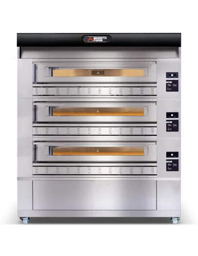Moretti  P150G Triple Deck Oven on Support COMP P150G A/3 - Hospitality Connect