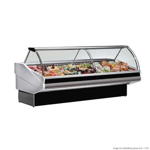 Ita A Cool PAN2000 - Curved front glass deli display 2020x1140x1260 PAN2000. - Hospitality Connect