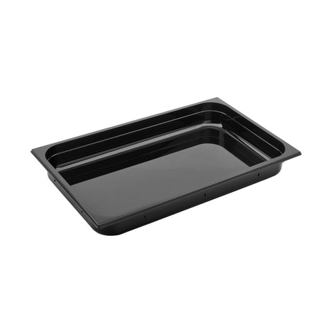 GASTRONORM PAN- POLYCARB 1/1 x 65mm7.4lt BLACK - Hospitality Connect