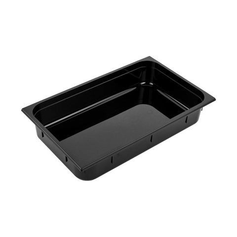 GASTRONORM PAN- POLYCARB 1/1 x 100mm12.6lt BLACK - Hospitality Connect