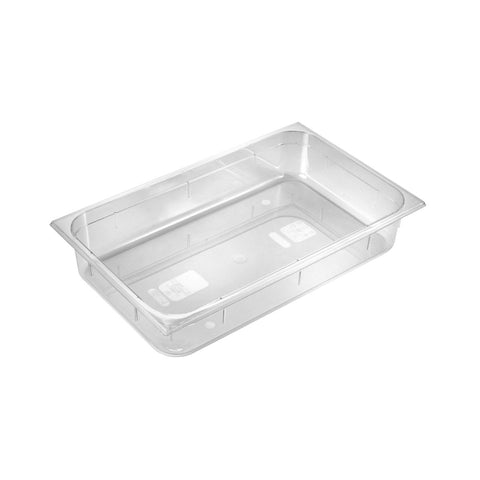 GASTRONORM PAN- POLYCARB 1/1 x 100mm12.6lt CLEAR - Hospitality Connect