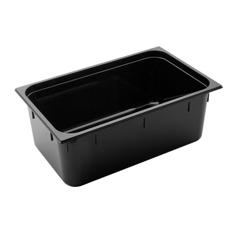 GASTRONORM PAN- POLYCARB 1/1 x 200mm25lt BLACK - Hospitality Connect