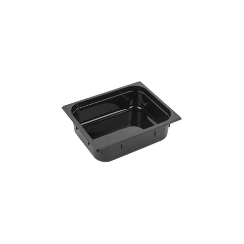 GASTRONORM PAN- POLYCARB 1/2 x 150mm8.5lt BLACK - Hospitality Connect
