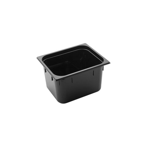 GASTRONORM PAN- POLYCARB 1/2 x 200mm11lt BLACK - Hospitality Connect