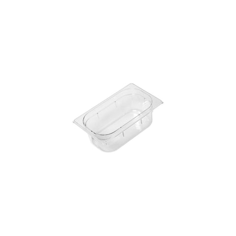 GASTRONORM PAN- POLYCARB 1/4 x 100mm2.25lt CLEAR - Hospitality Connect
