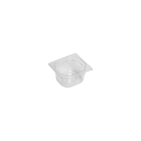 GASTRONORM PAN- POLYCARB 1/6 x 100mm1.5lt CLEAR - Hospitality Connect